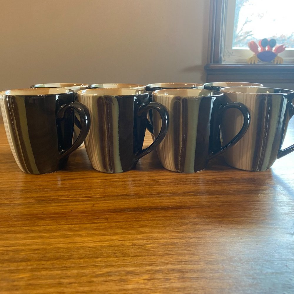 Set of 8 - 8 ounce coffee mugs